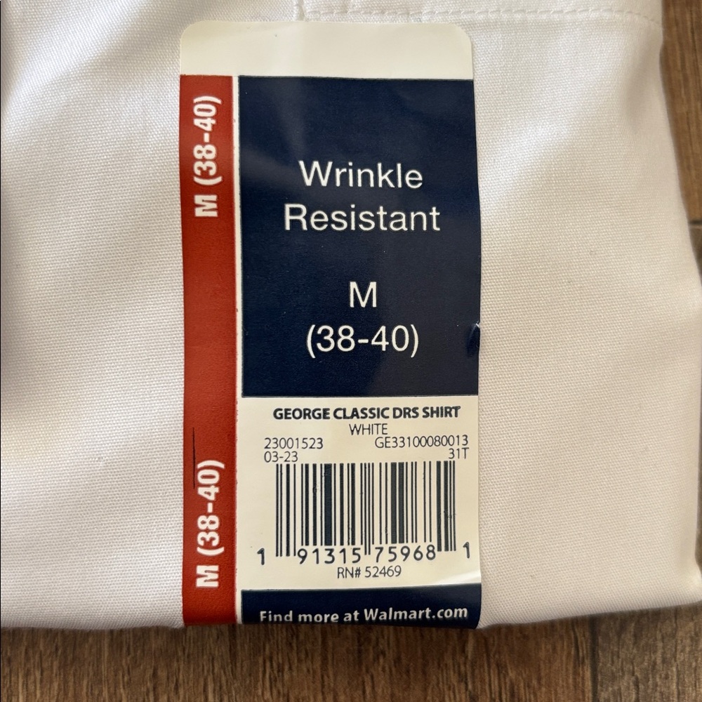 George White Classic Fit Long Sleeve Button Down Dress Shirt New medium 38-40 - Picture 5 of 5